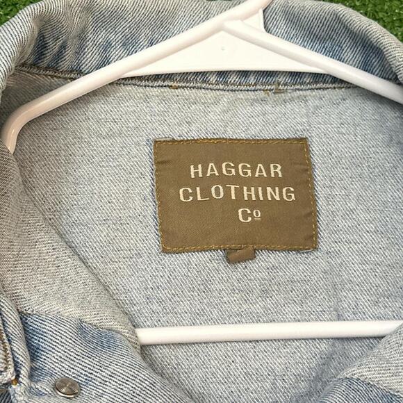 Haggar Light Wash Denim Jacket - Picture 4 of 5